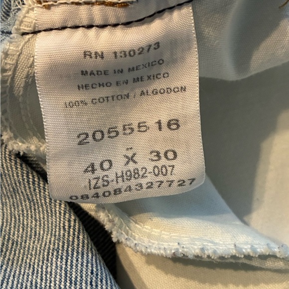 Vintage Lee Relaxed Fit Jeans 40x30 Light Wash USA Authentic 100% Cotton Denim - Picture 13 of 15